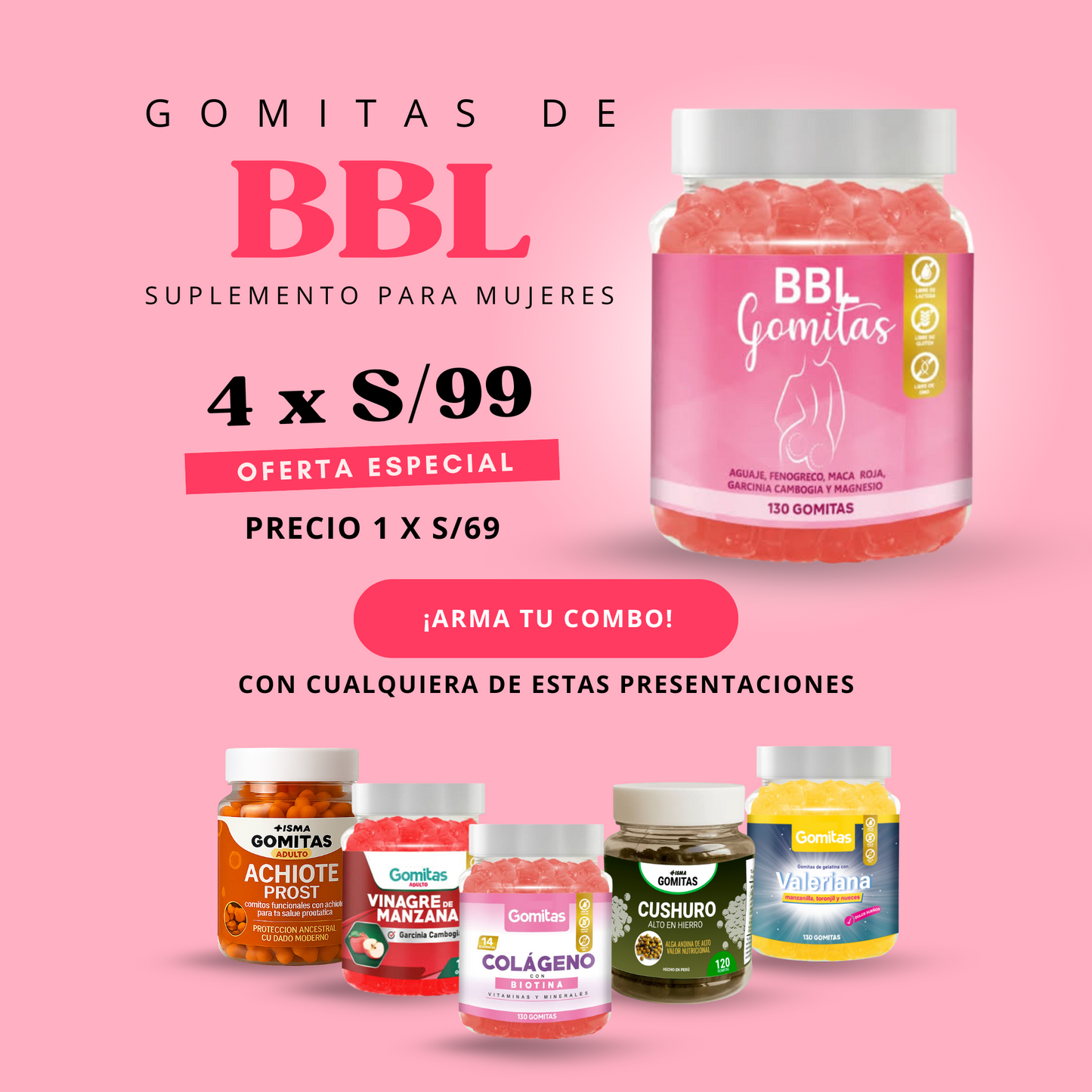 Gomitas BBL suplemento para mujeres