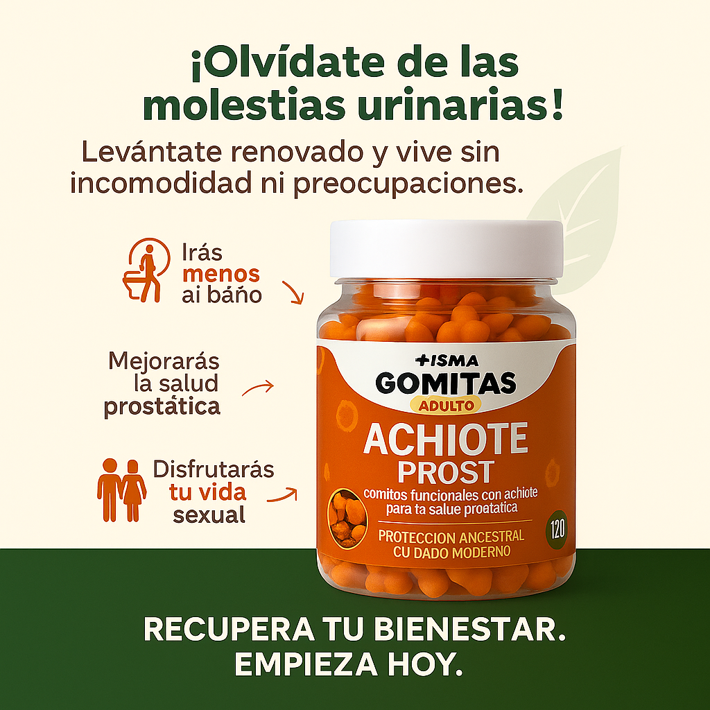 Gomitas de Achiote para la próstata