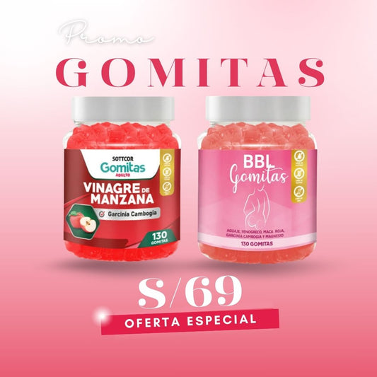 Gomitas BBL + gomitas de vinagre de manzana PROMO